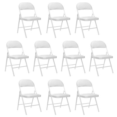 Pack 10 Sillas Plegables Acolchadas Blancas 7house Pack Sillas Plegables 1