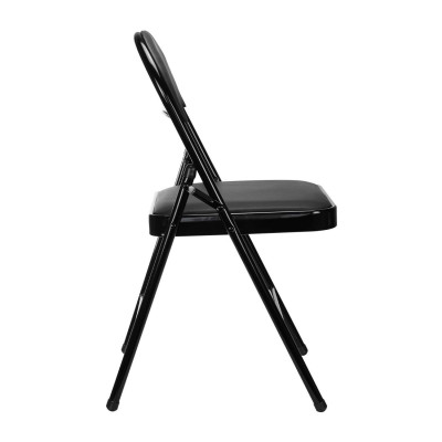 Silla Plegable Acolchada Negra 7house Silla Plegable Comedor 3