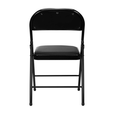 Silla Plegable Acolchada Negra 7house Silla Plegable Comedor 4