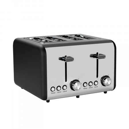 Tostadora Retro Doble 1500W Negro/Plata Dayron Electrodomésticos 1