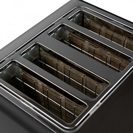 Tostadora Retro Doble 1500W Negro/Plata Dayron Electrodomésticos 3