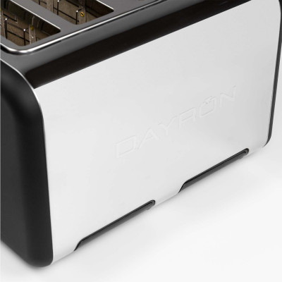 Tostadora Retro Doble 1500W Negro/Plata Dayron Electrodomésticos 4