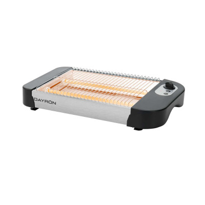 Tostador Horizontal/Plano Classic 600W Negro/Gris Dayron Electrodomésticos 2