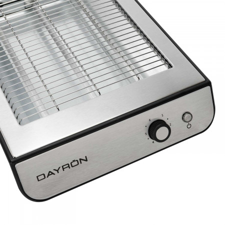 Tostador Horizontal/Plano Turbo 900W Negro/Gris Dayron Electrodomésticos 3