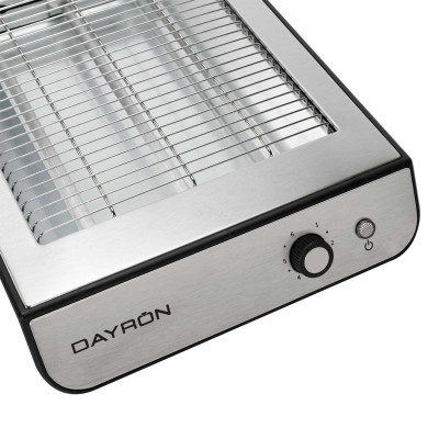 Tostador Horizontal/Plano Turbo 900W Negro/Gris Dayron Electrodomésticos 3