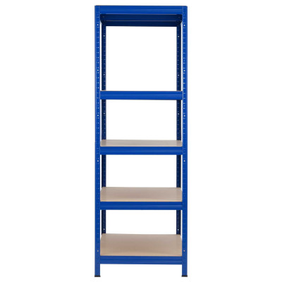 Estantería Modular Azul con 5 Baldas Ajustables 180x120x60cm 1250Kg 7house Estanterías 2
