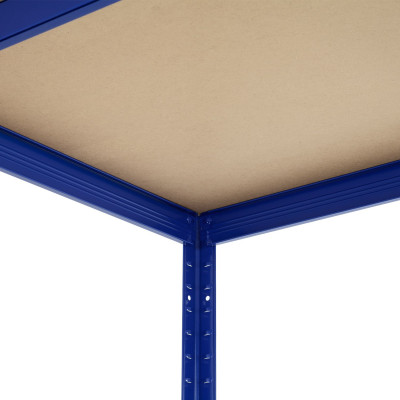 Estantería Modular Azul con 5 Baldas Ajustables 180x120x60cm 1250Kg 7house Estanterías 3