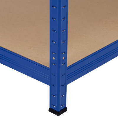 Estantería Modular Azul con 5 Baldas Ajustables 180x120x60cm 1250Kg 7house Estanterías 4