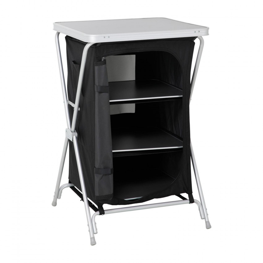 Armario Cocina Plegable para Camping Negro 60,5x61x91cm 7house Mobiliario de Camping 1