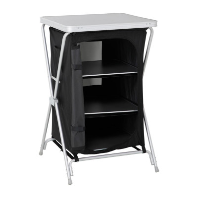 Armario Cocina Plegable para Camping Negro 60,5x61x91cm 7house Mobiliario de Camping 1