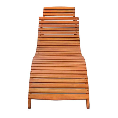 Tumbona Plegable de Madera de Acacia con Cojín Wasaga 7house Hamacas y Tumbonas 3