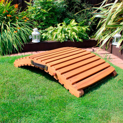 Tumbona Plegable de Madera de Acacia con Cojín Wasaga 7house Hamacas y Tumbonas 6