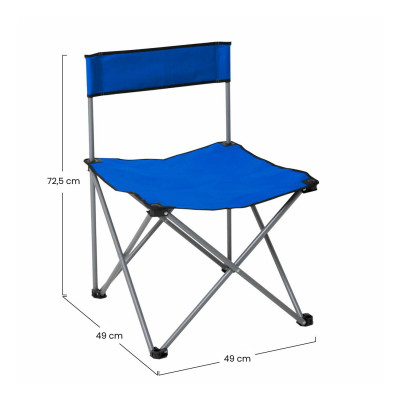 Pack 2 Sillas Plegables de Camping 49x49x72,5cm 7house Mesas y Sillas Plegables 4