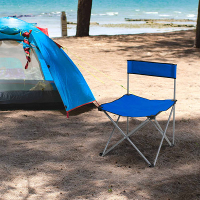 Pack 4 Sillas Plegables de Camping 49x49x72,5cm 7house Mesas y Sillas Plegables 6
