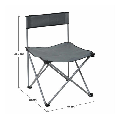Silla Plegable de Camping 49x49x72,5cm 7house Mesas y Sillas Plegables 9