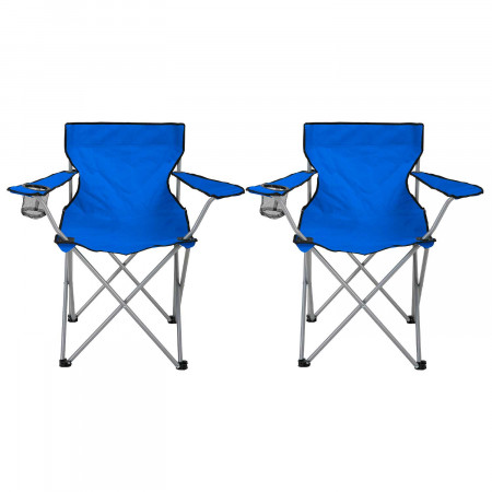 Pack 2 Sillas Plegables de Camping con Posavasos 79x47x80cm 7house Mesas y Sillas Plegables 1 Pack 2 Sillas Plegables de Camping con Posavasos 79x47x80cm 7house Mesas y Sillas Plegables 1