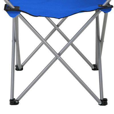Pack 4 Sillas Plegables de Camping con Posavasos 79x47x80cm 7house Mesas y Sillas Plegables 4