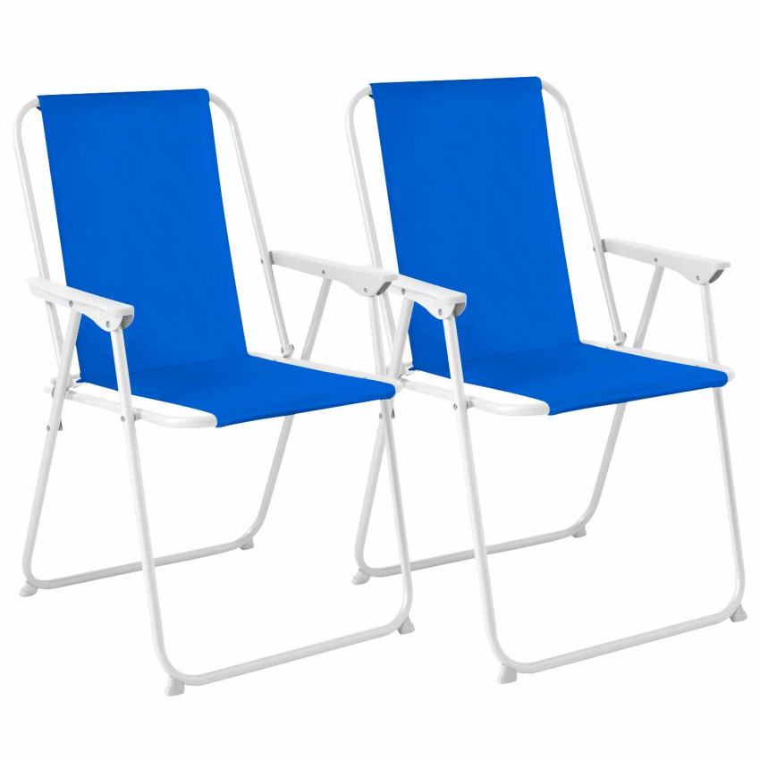 Pack 2 Sillas Plegable de Camping/Playa 53x56x79cm 7house Mesas y Sillas Plegables 1 Pack 2 Sillas Plegable de Camping/Playa 53x56x79cm 7house Mesas y Sillas Plegables 1