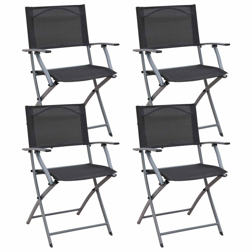 Pack 4 Sillas Plegables con Brazos Ada 49x54x84cm 7house Mesas y Sillas Plegables 1 Pack 4 Sillas Plegables con Brazos Ada 49x54x84cm 7house Mesas y Sillas Plegables 1