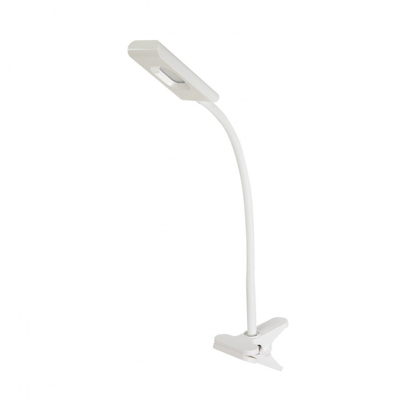 Flexo LED Integrado 4W 235lm de Pinza Blanco 7hSevenOn Flexos y Lámparas de Escritorio 1