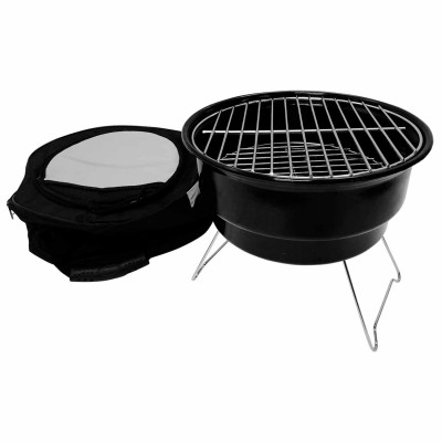 Barbacoa de Carbón con Bolsa Isotérmica Marjal Negro Ø26,5x22,5cm 7house Barbacoas 3