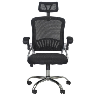 Silla de Escritorio con Ruedas New Order Negro 120x104x59,5cm Thinia Home Sillas Con Ruedas para Escritorio 2