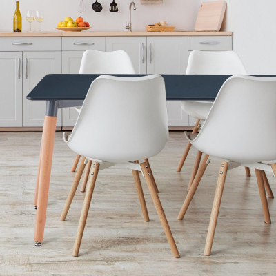 Mesa de Comedor Gala Rectangular 120x80x74cm Thinia Home Mesas de Comedor 14