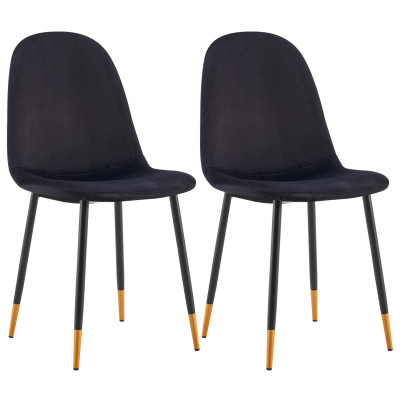 Pack 2 Sillas de Comedor Terciopelo Lonche 91x51x44cm Thinia Home Sillas de Comedor de Diseño 1