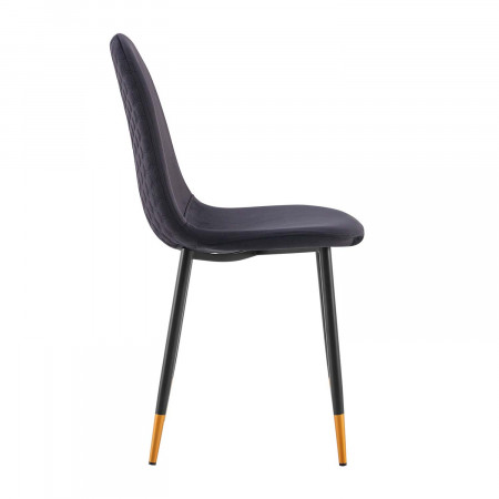 Pack 2 Sillas de Comedor Terciopelo Lonche 91x51x44cm Thinia Home Sillas de Comedor de Diseño 3