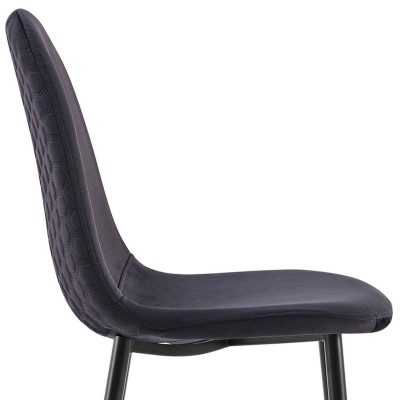 Pack 2 cadeiras de jantar Lonche em veludo 91x51x44cm Thinia Home Cadeiras de jantar de design 5