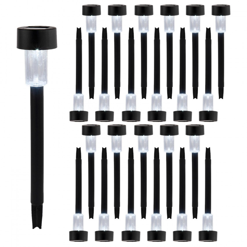 MegaPack 24 Balizas Solares LED Exterior Crepuscular Negro 6000K 7hSevenOn Outdoor Iluminación Solar 1 MegaPack 24 Balizas Solares LED Exterior Crepuscular Negro 6000K 7hSevenOn Outdoor Iluminación Solar 1