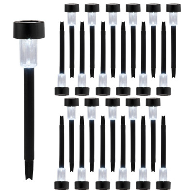 MegaPack 24 Balizas Solares LED Exterior Crepuscular Negro 6000K 7hSevenOn Outdoor Iluminación Solar 1