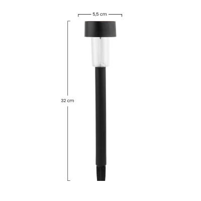 MegaPack 24 Balizas Solares LED Exterior Crepuscular Negro 6000K 7hSevenOn Outdoor Iluminación Solar 4