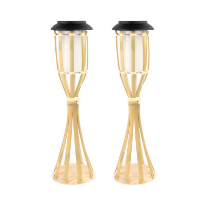 Pack 2 candeeiros de mesa LED solares para exterior Bambu 3000K 7hSevenOn Outdoor Iluminação solar 1