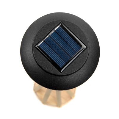 Pack 2 Lámparas de Mesa Solares LED Exterior Bambú 3000K 7hSevenOn Outdoor Iluminación Solar 3