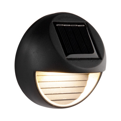 Pack 2 Apliques de Pared Solares LED Exterior Negro 3000K 7hSevenOn Outdoor Apliques de Exterior 2