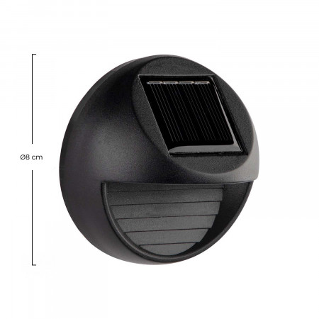 Pack 2 Apliques de Pared Solares LED Exterior Negro 3000K 7hSevenOn Outdoor Apliques de Exterior 5 Pack 2 Apliques de Pared Solares LED Exterior Negro 3000K 7hSevenOn Outdoor Apliques de Exterior 5