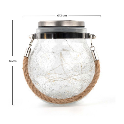 Candeeiro pendente solar LED exterior prata 3000K 7hSevenOn Outdoor Iluminação solar 4
