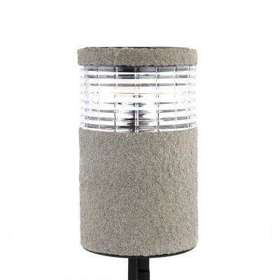 Pack 4 Balizas Solares LED Exterior Redondas Gris 6000K 7hSevenOn Outdoor Iluminación Solar 2