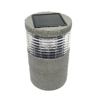 Pack 4 Balizas Solares LED Exterior Redondas Gris 6000K 7hSevenOn Outdoor Iluminación Solar 3