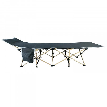 Cama de Camping Plegable Gris 187,5x64x53cm 7house Mobiliario de Camping 1
