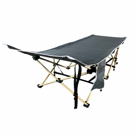 Cama de Camping Plegable Gris 187,5x64x53cm 7house Mobiliario de Camping 2