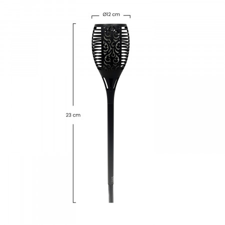 Antorcha Solar LED con Llamas Exterior Negro 3000K 7hSevenOn Outdoor Iluminación Solar 3 Antorcha Solar LED con Llamas Exterior Negro 3000K 7hSevenOn Outdoor Iluminación Solar 3