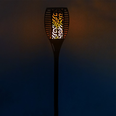 Antorcha Solar LED con Llamas Exterior Negro 3000K 7hSevenOn Outdoor Iluminación Solar 4 Antorcha Solar LED con Llamas Exterior Negro 3000K 7hSevenOn Outdoor Iluminación Solar 4