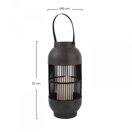 Farol Solar LED Exterior Tubular Marrón 3000K 7hSevenOn Outdoor Iluminación Solar 3 Farol Solar LED Exterior Tubular Marrón 3000K 7hSevenOn Outdoor Iluminación Solar 3