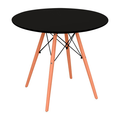 Mesa Redonda de Comedor Estilo Nórdico 74x80cm Thinia Home Mesas de Comedor 5