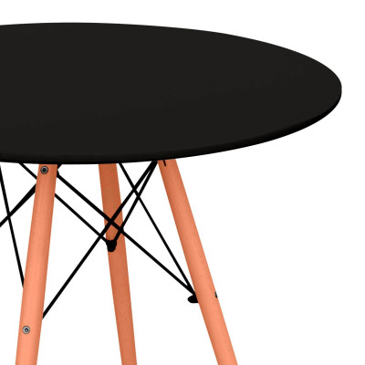 Mesa Redonda de Comedor Estilo Nórdico 74x80cm Thinia Home Mesas de Comedor 6