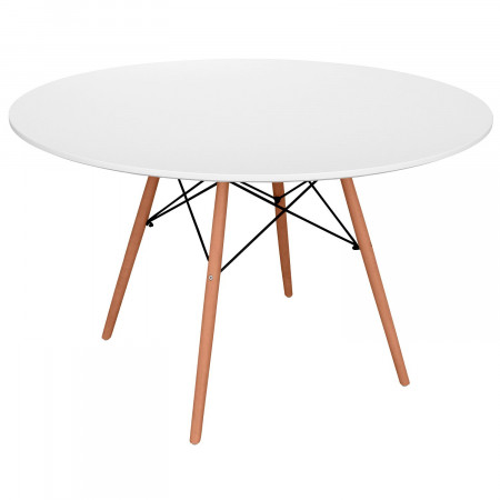 Mesa Redonda de Comedor Estilo Nórdico 74x120cm Thinia Home Mesas de Comedor 1