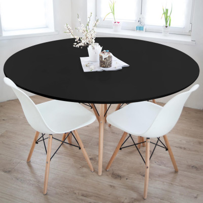 Mesa Redonda de Comedor Estilo Nórdico 74x120cm Thinia Home Mesas de Comedor 12