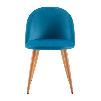 Pack 2 Sillas de Comedor Respaldo Bajo Terciopelo Fuchs 78x54,5x46cm Thinia Home Pack Sillas Comedor 16